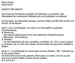 Text Martin Pietsch und Geerd Moritz